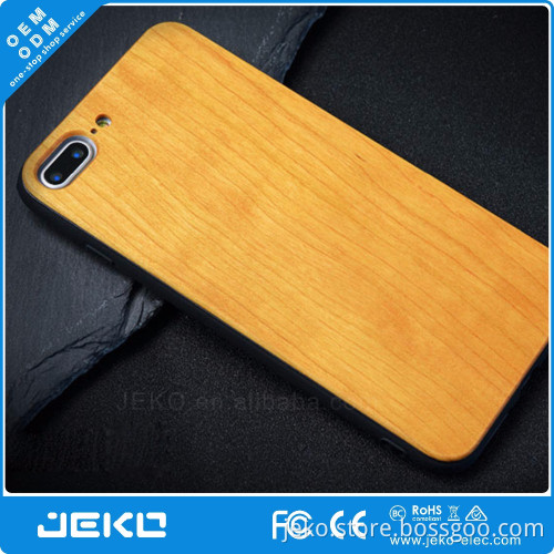 High quantity Natural wood soft TPU edge mobile phone cover for iphone 7 7plus
